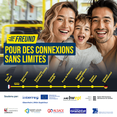 Bus FREUND ligne 220 - Navette France-EuroAirport-Allemagne - Déviation