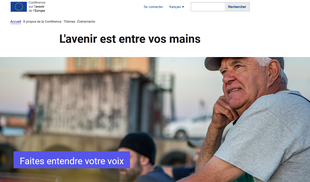 Capture d'écran du site futureu.europa.eu
