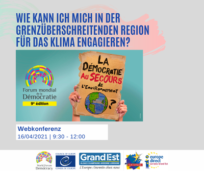 Wie kann ich mich in der grenzüberschreitenden Region für das Klima engagieren?