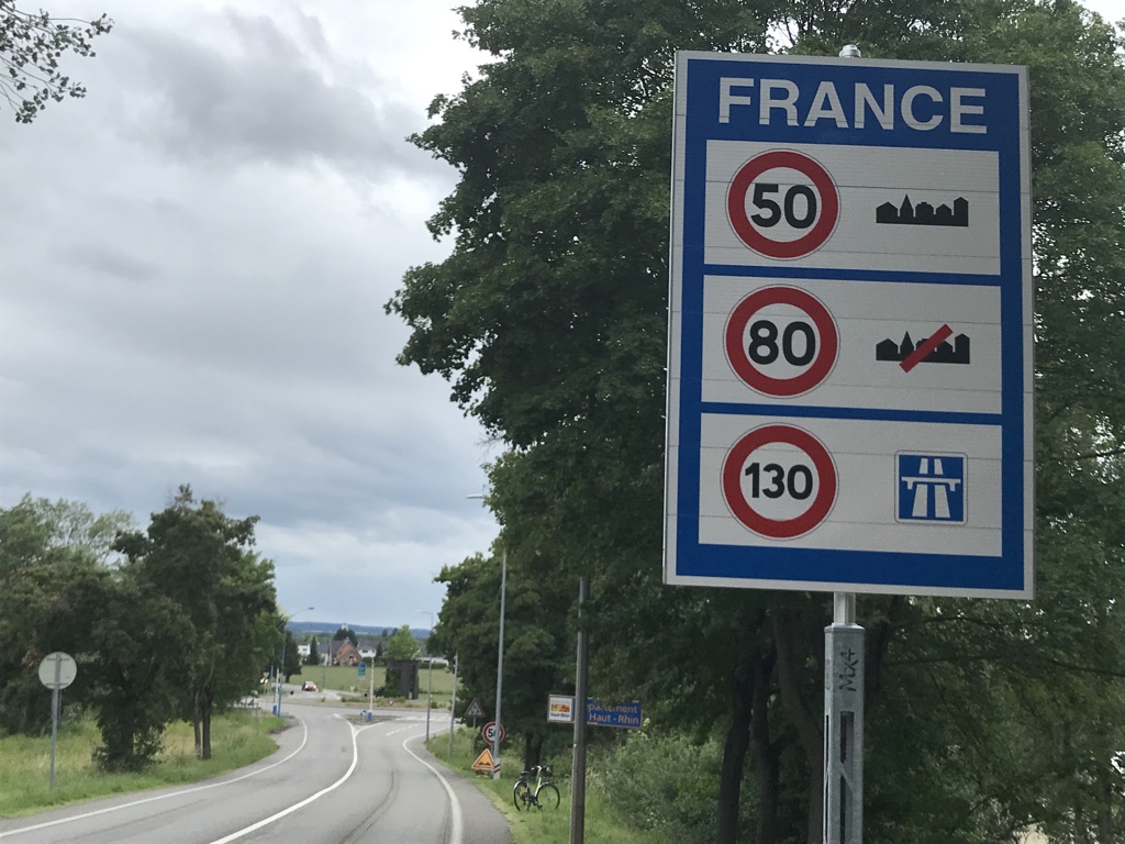 Grenzschild Frankreich